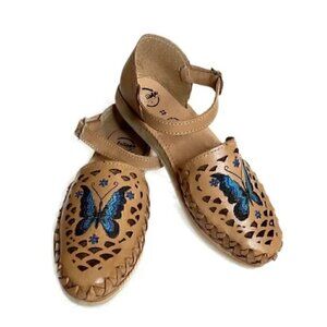 New Fatima Artesanias Huaraches Mariposa Butterfly Sandals Size MX 22 US 5